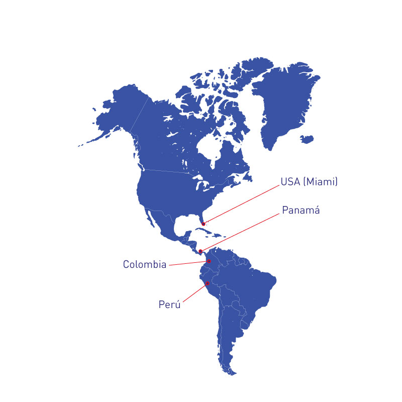 imagen Mapa Países, P.A. Perú